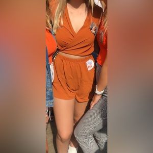 Orange romper size 2